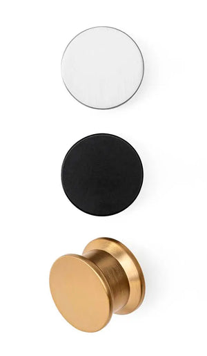 Buton mobilier Viefe OH!, alamă cava periată, 40 mm