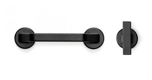Buton mobilier Viefe Oto, negru texturat, 60 × 37 mm