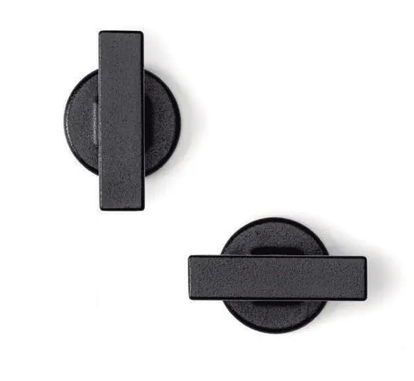 Buton mobilier Viefe Oto, negru texturat, 60 × 37 mm - imagine 5