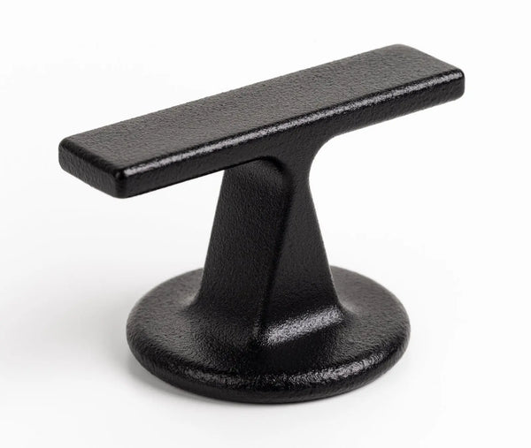 Buton mobilier Viefe Oto, negru texturat, 60 × 37 mm - imagine 7