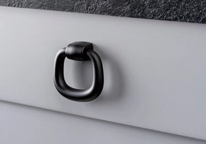 Buton mobilier Viefe Pendant, negru mat, 39,3 mm