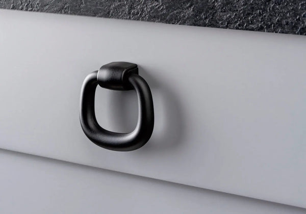 Buton mobilier Viefe Pendant, negru mat, 39,3 mm