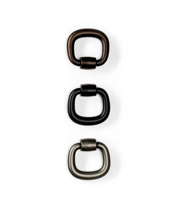 Buton mobilier Viefe Pendant, negru mat, 39,3 mm - imagine 3