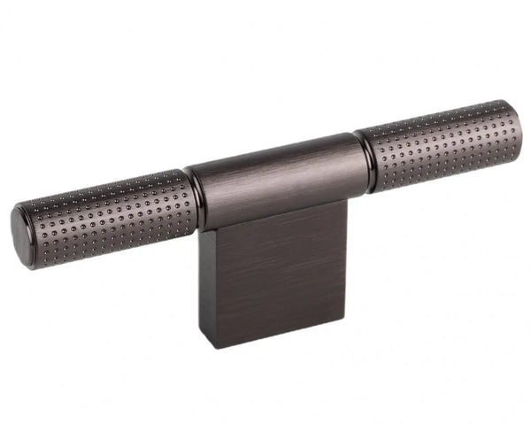 Buton mobilier Viefe Point, negru titan, 110 × 40,9 mm