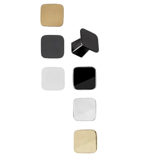Buton mobilier Viefe Prism, alamă lustruită, 32 × 28 mm