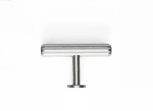Buton mobilier Viefe Rille, oțel inoxidabil, 55 × 34 mm
