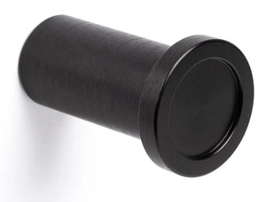 Buton mobilier Viefe Round, negru periat, Ø 25 mm