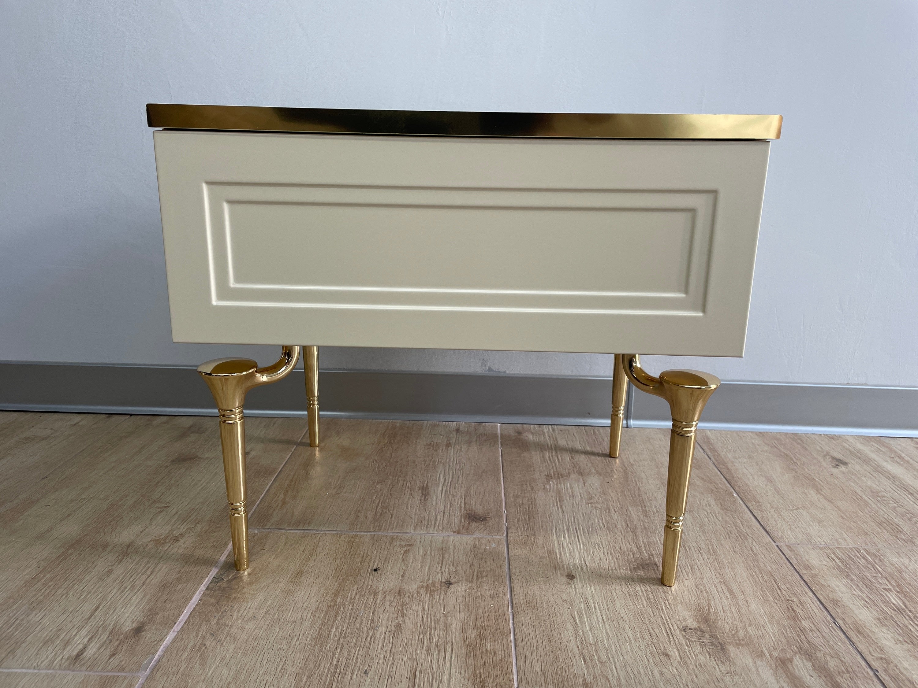 Picior de mobilier, Doris, auriu, lucios, 250mm - lussoline