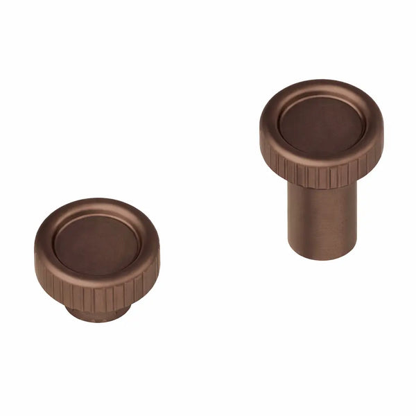 Kit de montaj pe sticlă pentru mâner Viefe Boto, bronz periat, Ø 18 mm