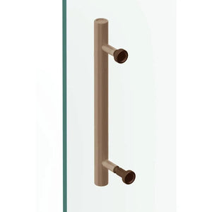 Kit de montaj pe sticlă pentru mâner Viefe Boto, bronz periat, Ø 18 mm - imagine 2