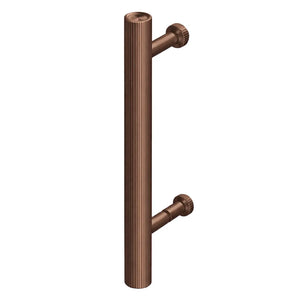 Kit de montaj pe sticlă pentru mâner Viefe Boto, bronz periat, Ø 18 mm