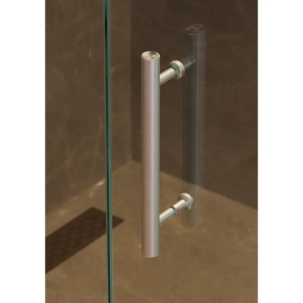 Kit de montaj pe sticlă pentru mâner Viefe Boto, oțel inoxidabil, Ø 18 mm - imagine 3