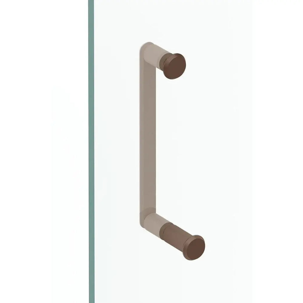 Kit de montaj pe sticlă pentru mâner Viefe Fase, bronz periat, Ø 23 mm