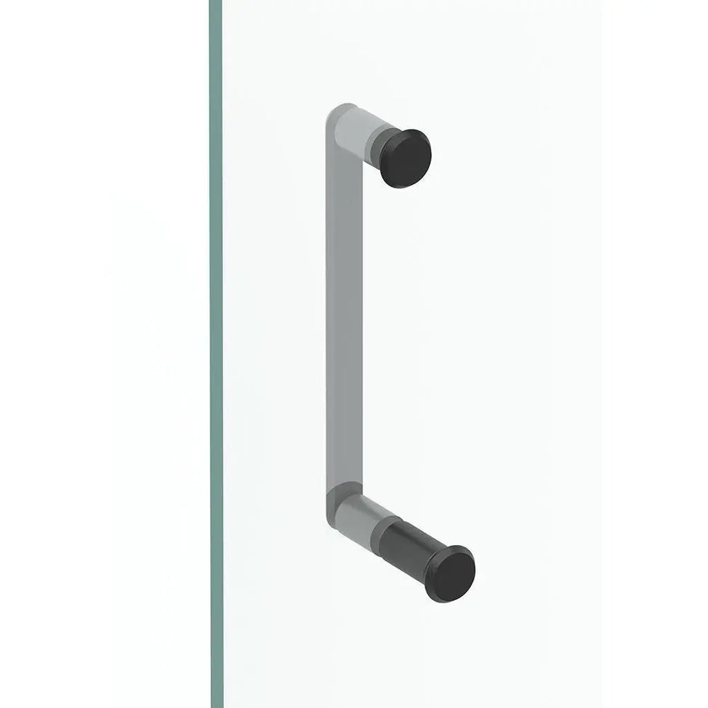 Kit de montaj pe sticlă pentru mâner Viefe Fase, negru titan lustruit, Ø 23 mm