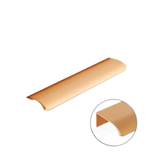Mâner de mobilier, pentru cant, Amour, auriu, rose, brush, 300mm - lussoline