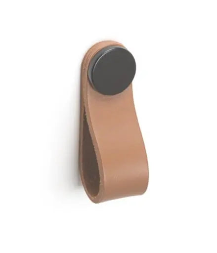 Mâner-buton din piele Viefe Flexa, bej și negru, 70 mm