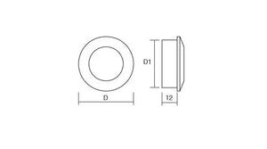 Mâner îngropat Viefe Tap, negru mat, Ø 40 mm - imagine 2