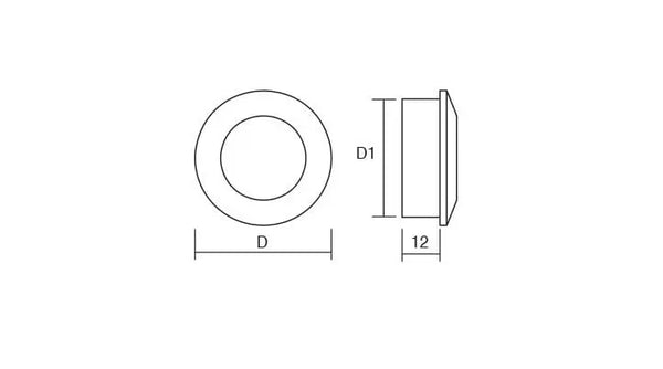 Mâner îngropat Viefe Tap, negru mat, Ø 40 mm - imagine 2