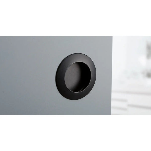 Mâner îngropat Viefe Tap, negru mat, Ø 60 mm