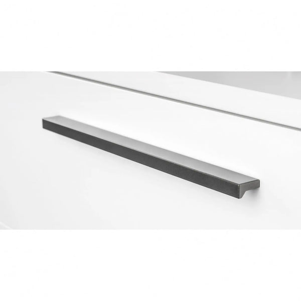 Mâner lung Viefe Angle, gri metalizat, 1480 mm