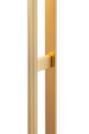 Mâner lung Viefe Arpa Plate, alamă întunecată periată, 1216 mm - imagine 2