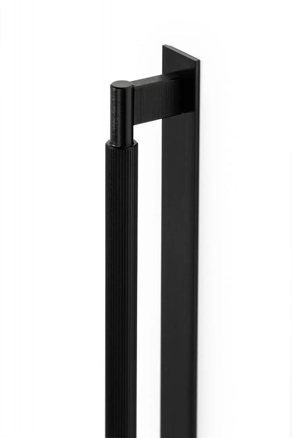 Mâner lung Viefe Arpa Plate, negru periat, 1216 mm