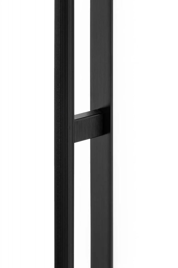 Mâner lung Viefe Arpa Plate, negru periat, 1216 mm - imagine 2