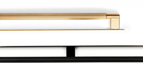 Mâner lung Viefe Arpa Plate, negru periat, 1216 mm - imagine 4