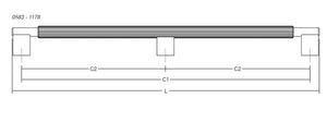Mâner lung Viefe Arpa, oțel inoxidabil, 1200 mm - imagine 2
