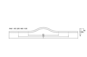 Mâner lung Viefe Brave, alb mat, 1150 mm - imagine 2