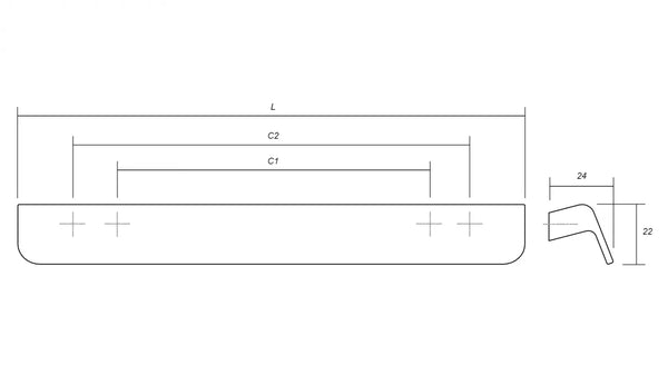 Mâner lung Viefe Flapp, natur, 1100 mm (interax 1056 mm) - imagine 6