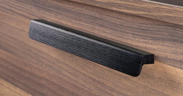 Mâner lung Viefe Flapp, negru periat, 1100 mm - imagine 3