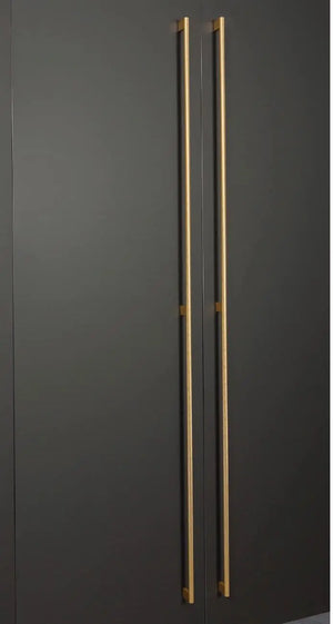 Mâner lung Viefe Graf Mini, alamă întunecată periată, 1200 mm