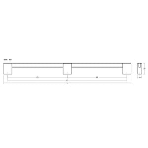 Mâner lung Viefe Hako Big, nuc, 1005 mm (interax 960 mm) - imagine 8