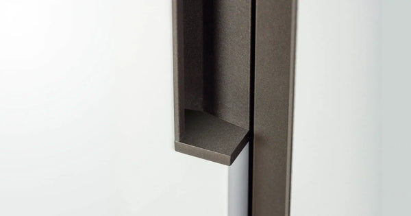 Mâner lung Viefe Hexxa, gri metalizat, 1100 mm