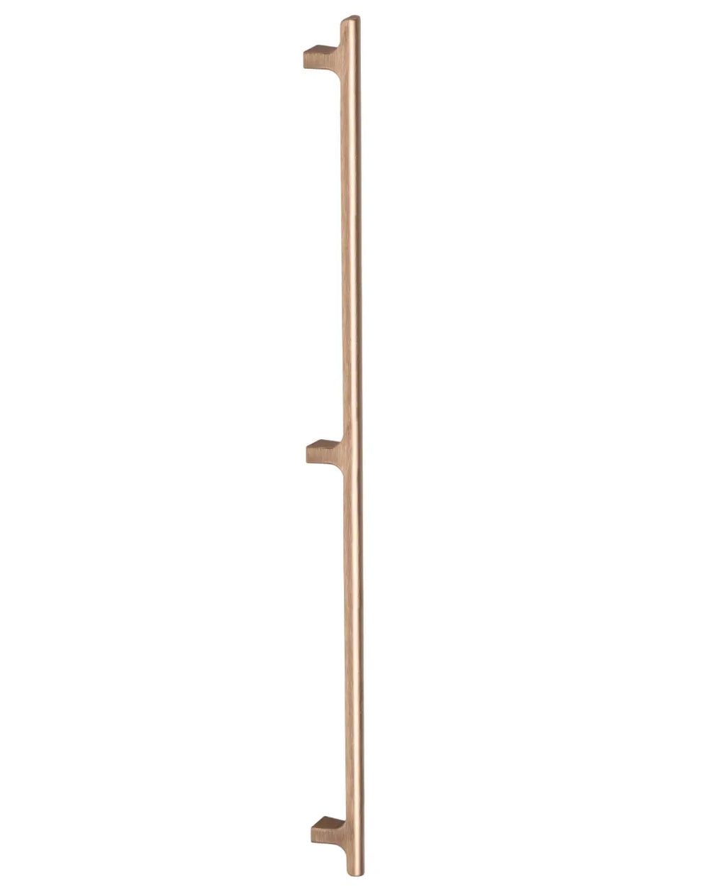 Mâner lung Viefe Hinoki Big, alamă cava periată, 915 mm (interax 832 mm)