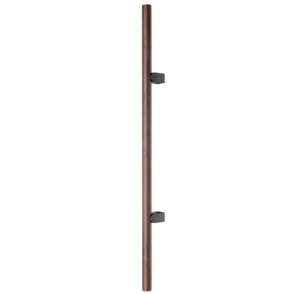 Mâner lung Viefe Kumo Wood Big One, nuc și negru titan, 1596 mm (interax 1056 mm)