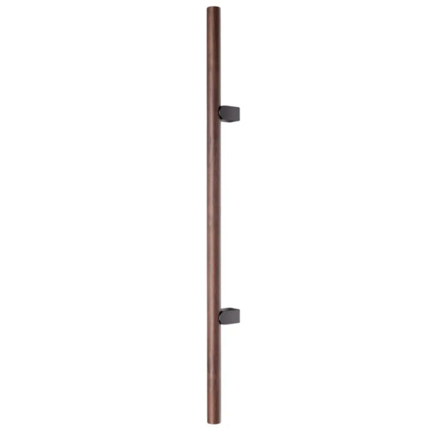 Mâner lung Viefe Kumo Wood Big One, nuc și negru titan, 1596 mm (interax 1056 mm)