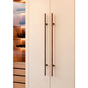 Mâner lung Viefe Kumo Wood Big One, nuc și negru titan, 878 mm (interax 448 mm) - imagine 4