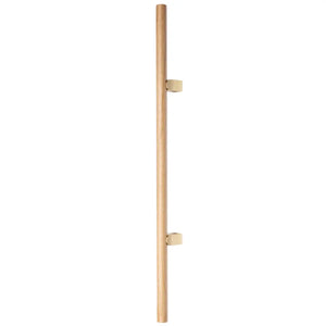 Mâner lung Viefe Kumo Wood Big One, stejar și alamă periată, 1596 mm (interax 1056 mm)