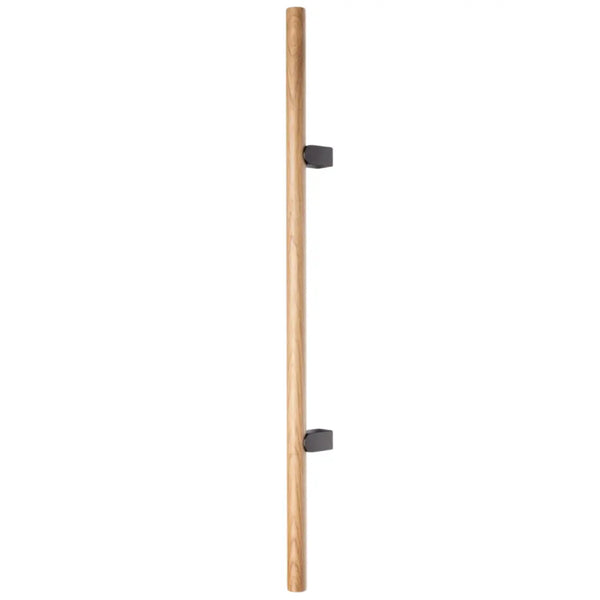 Mâner lung Viefe Kumo Wood Big One, stejar și negru titan, 1596 mm (interax 1056 mm)