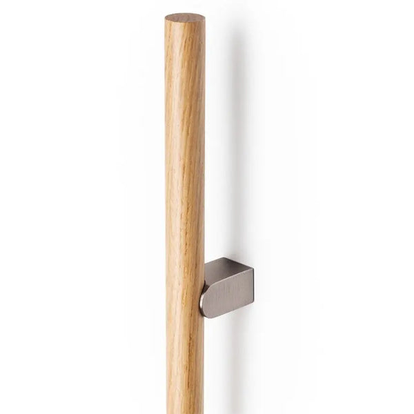 Mâner lung Viefe Kumo Wood Big One, stejar și oțel inoxidabil, 1596 mm (interax 1056 mm) - imagine 2