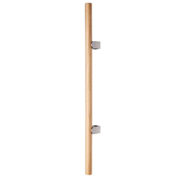 Mâner lung Viefe Kumo Wood Big One, stejar și oțel inoxidabil, 878 mm (interax 448 mm)