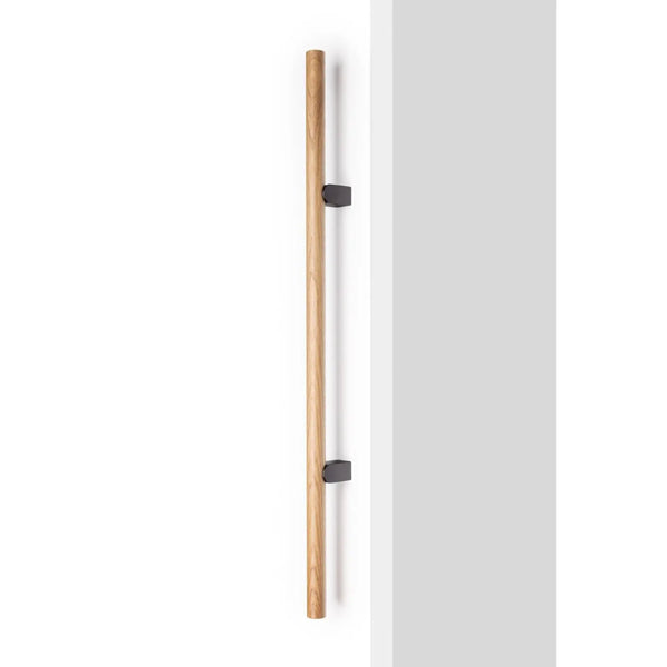 Mâner lung Viefe Kumo Wood Big, stejar și negru titan, 1010 mm (interax 640 mm) - imagine 3