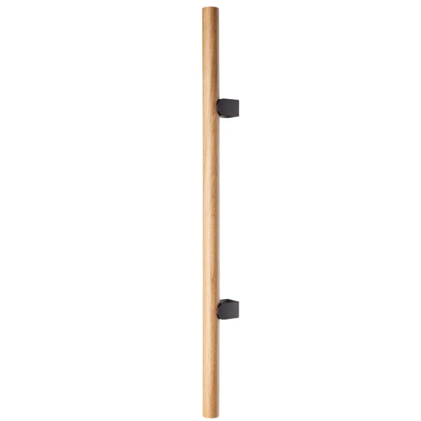 Mâner lung Viefe Kumo Wood Big, stejar și negru titan, 610 mm (interax 320 mm)