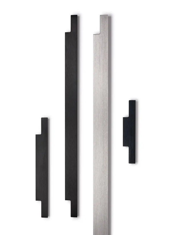 Mâner lung Viefe Linear, negru periat, 697 mm - imagine 3