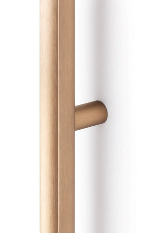 Mâner lung Viefe Moon, alamă cava periată, 1096 mm (interax 1056 mm) - imagine 2