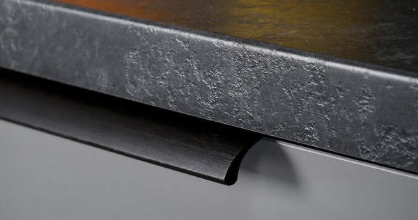 Mâner lung Viefe Ona, negru periat, 1500 mm - imagine 3