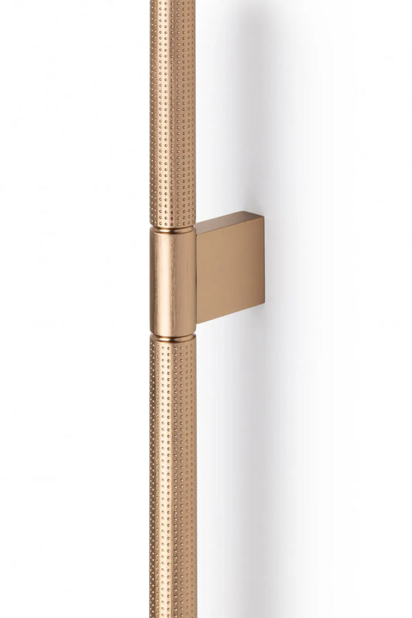 Mâner lung Viefe Point, alamă cava periată, 996 mm (interax 960 mm) - imagine 2
