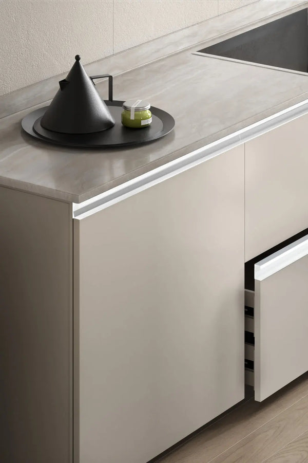 Mâner lung Viefe Six, alb mat texturat, 997 mm - imagine 2